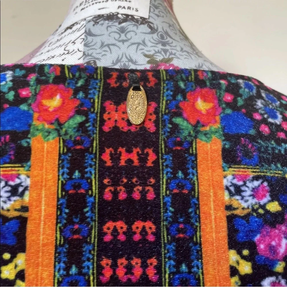 RUBY YAYA Velvet embroidered jacket Size Medium M Romero floral beaded print - Picture 6 of 12